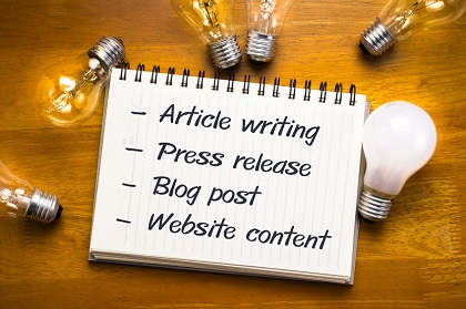 Ghostwriting for blogs, website content